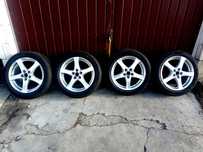 Kola Felgi BORBET VW 17 5x112 Opony zimowe 205/55/17 Continental Winte
