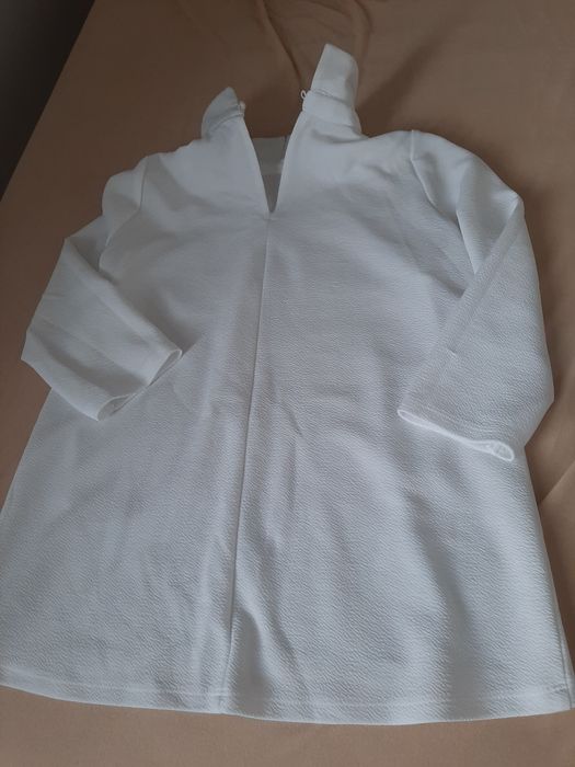 Elegancka bluzka biała z kołnierzykiem 3/4 rękaw HOUSE xs