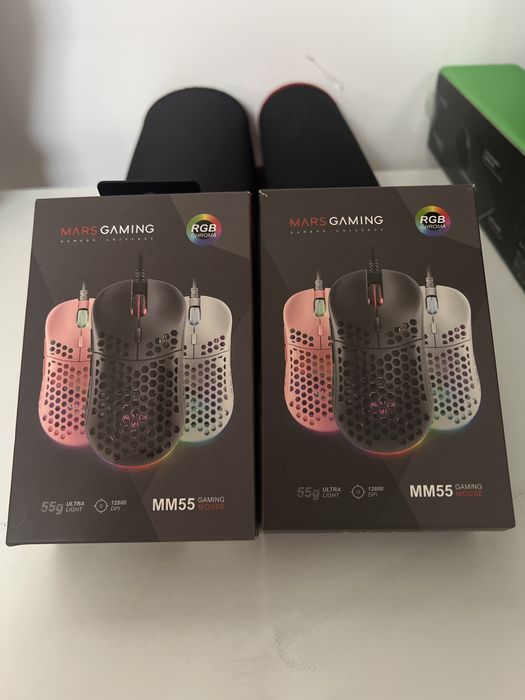 Ratos marsgaming branco/preto