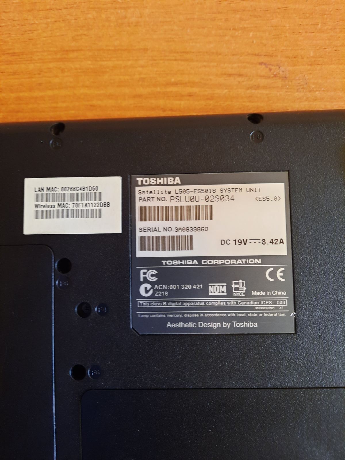 Ноутбук TOSHIBA Satellite L505