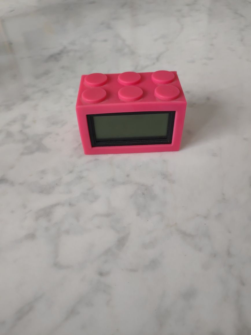 LEGO różowy budzik dekoracja