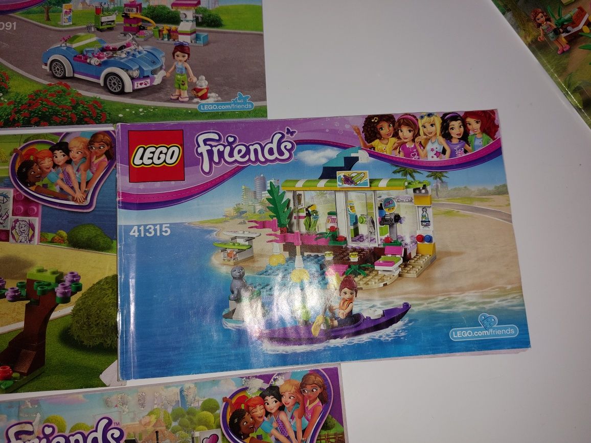 4x zestaw lego friends 41091, 41315, 41332, 41333