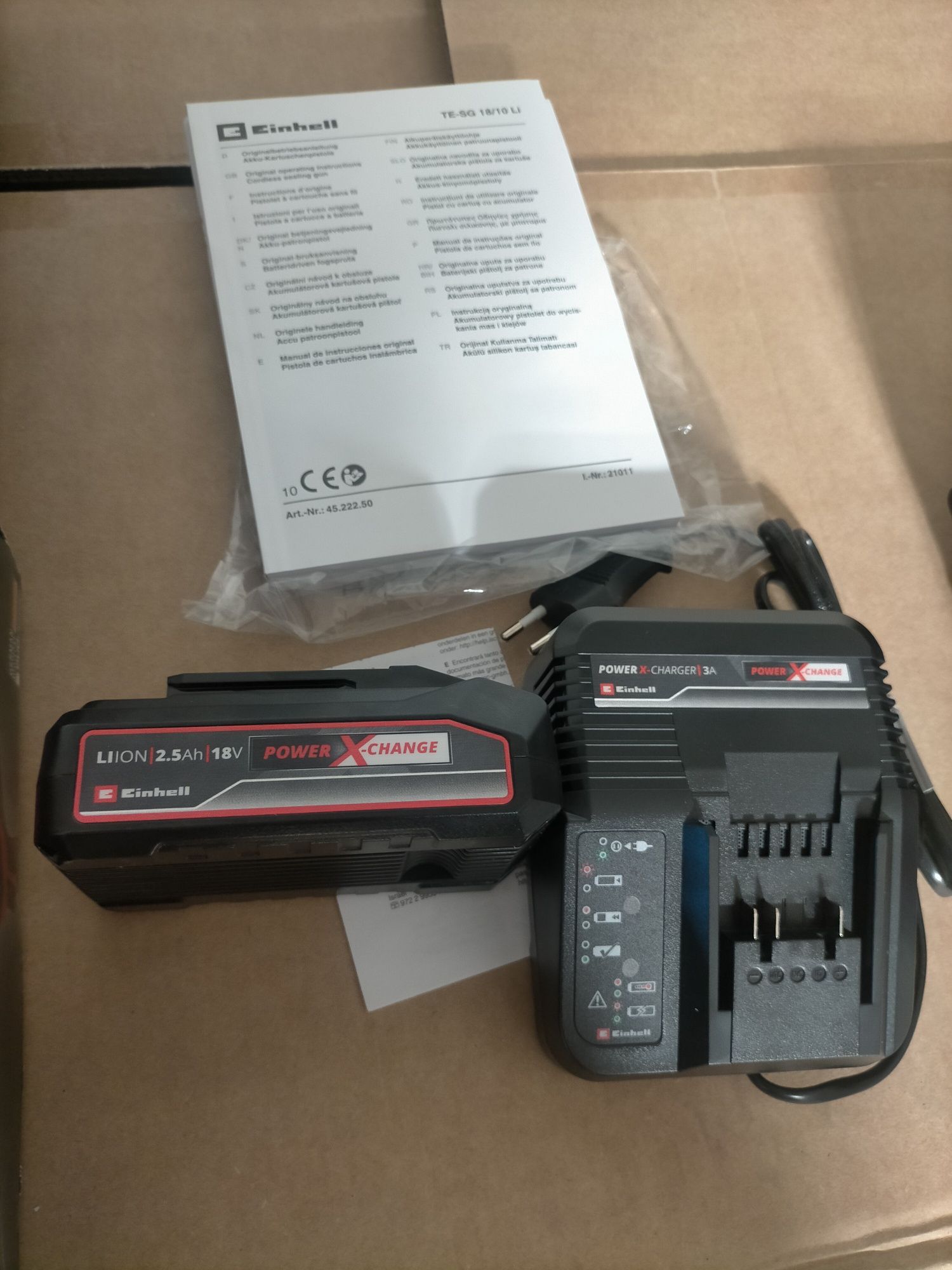 EINHELL pistolet do silikonu NOWY plus bateria i  ładowarka