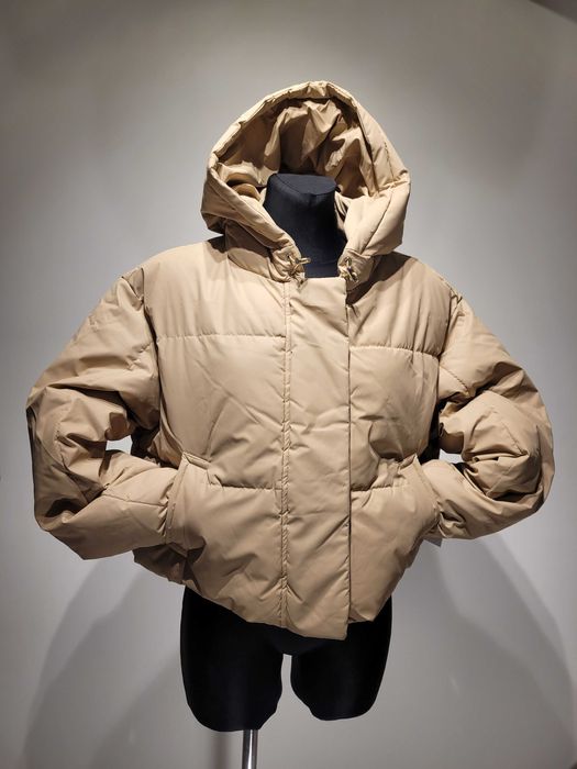 Piękna kurtka puchowa NA-KD – Beżowy Oversize, Nowa z Metką!