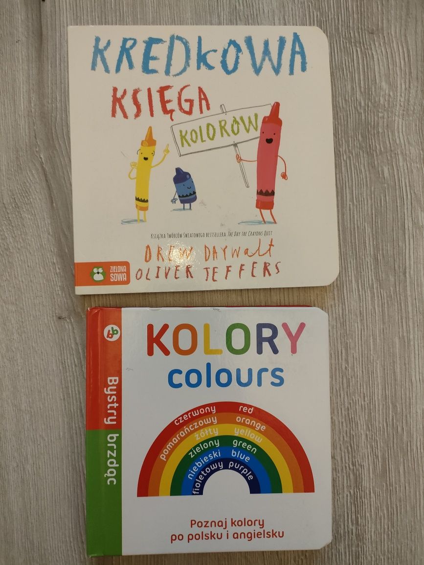 Kartonowe książki dla malucha do nauki kolorów