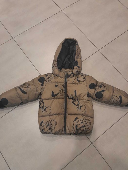 Kurtka zimowa h&m miki mickey 92