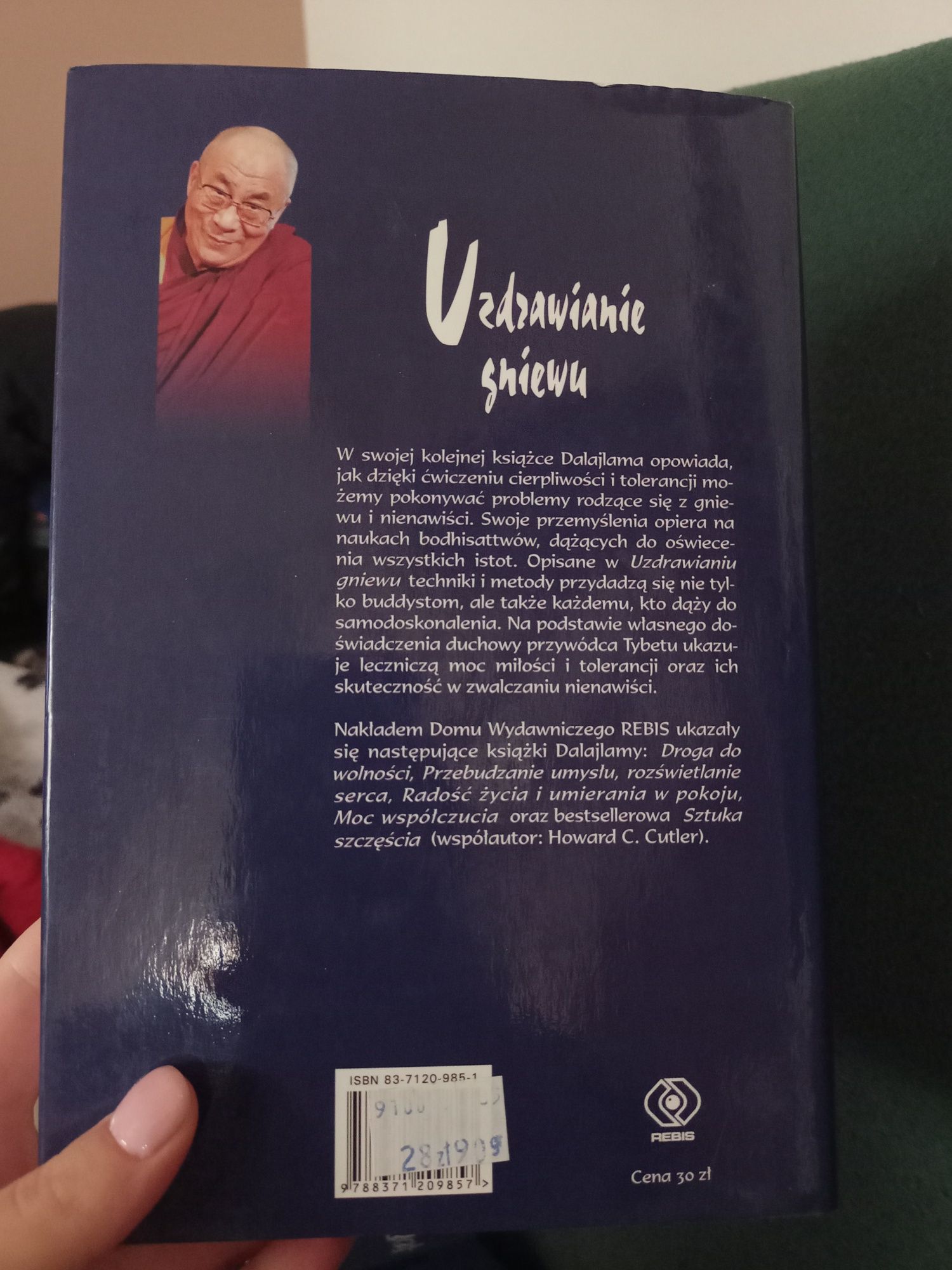 Książka Uzdrawianie gniewu Jego Świątobliwość Dalajlama XIV Rebis