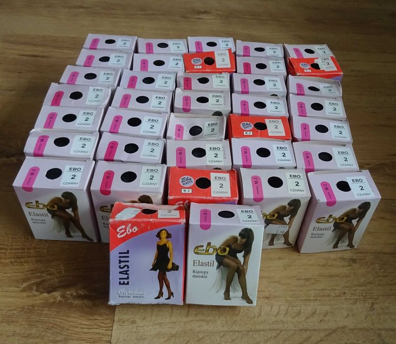 Rajstopy- Elastil Ebo Microfibra Bezuciskowe Czarne