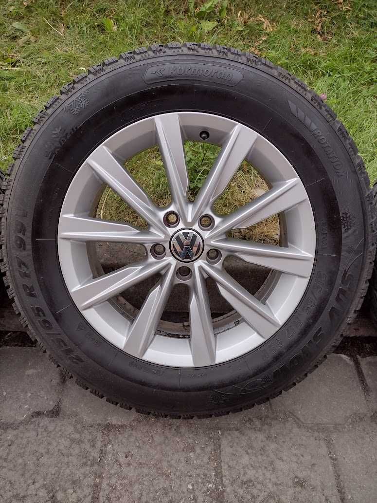 Koła zimowe VW TIGUAN passat caddy inne 5x112 17" opony zimowe 215x65