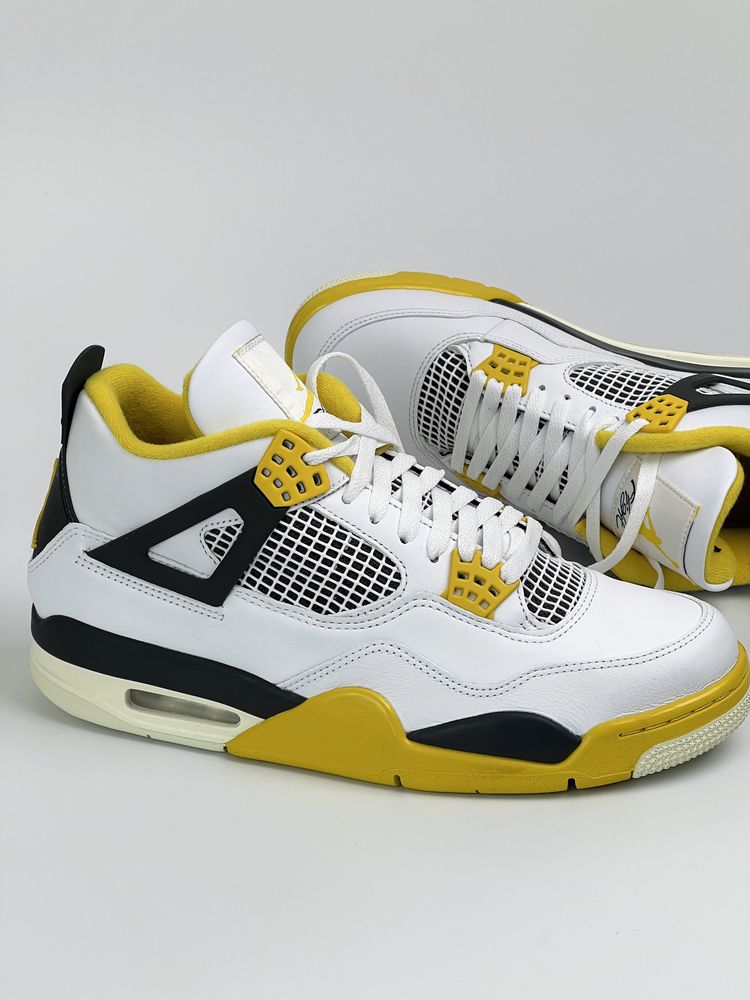 Оригинал Nike Air Jordan 4 Retro Vivide Sulfur (AQ9129 101) джордани