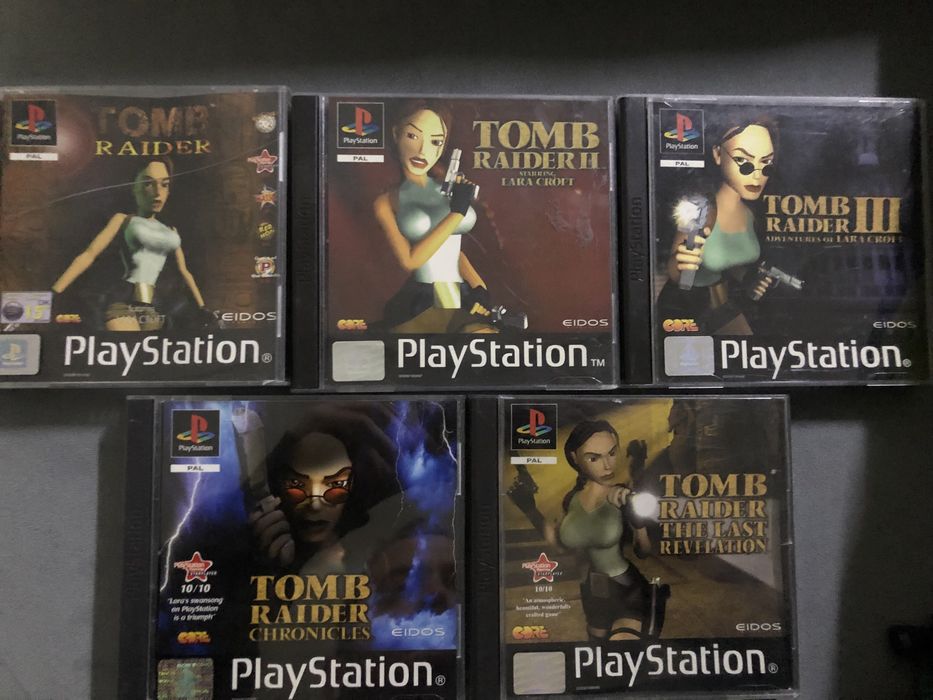 Tomb Raider Playstation 1, 5 частин PS1