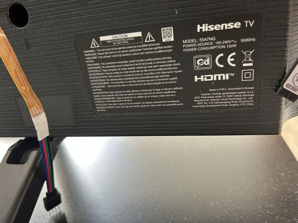 Telewizor HiSense 55A7NQ