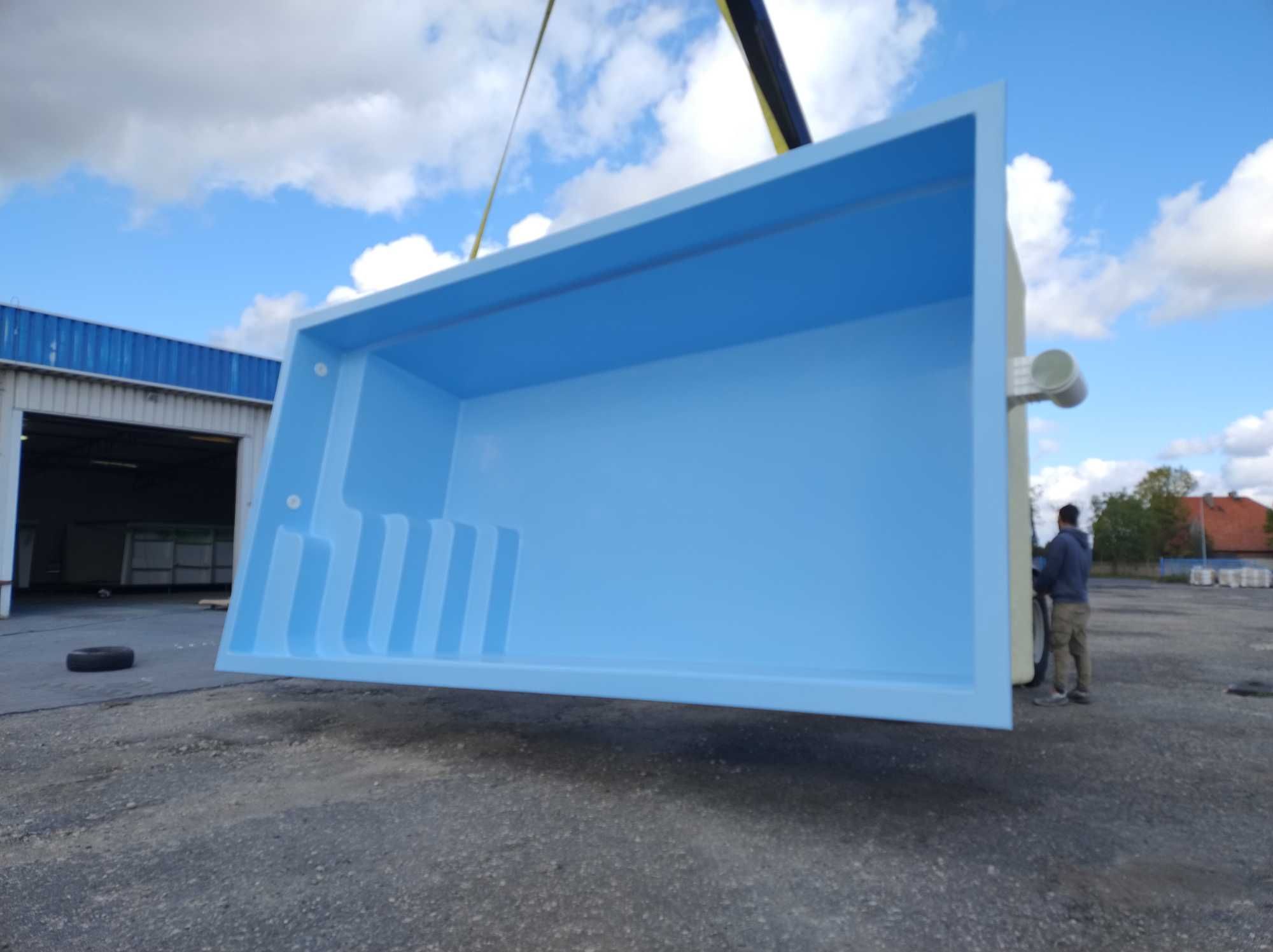 Basen poliestrowy VIGO 800x300x150cm GFK, PRODUCENT!