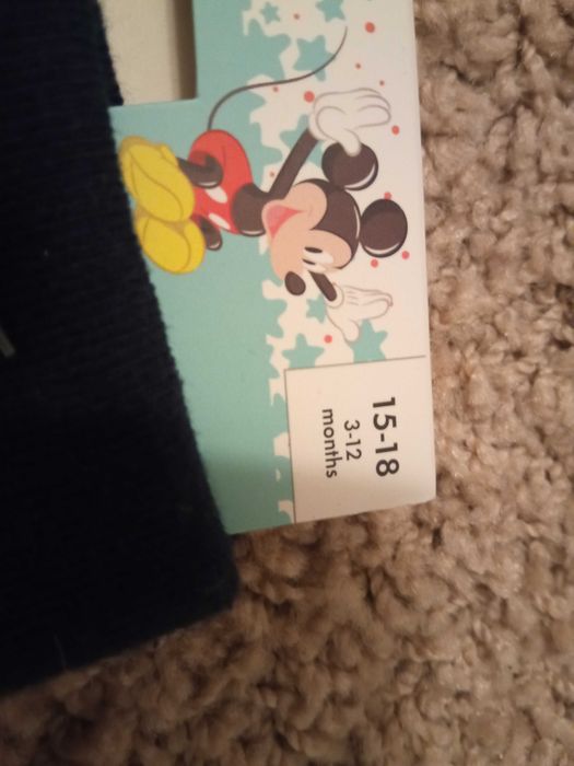 Skarpetki Disney mickey mouse  3-12 miesięcy, 15-18
