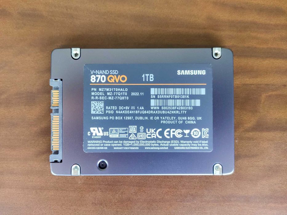 SD Samsung 1TB 870 QVO 2.5 SATA III