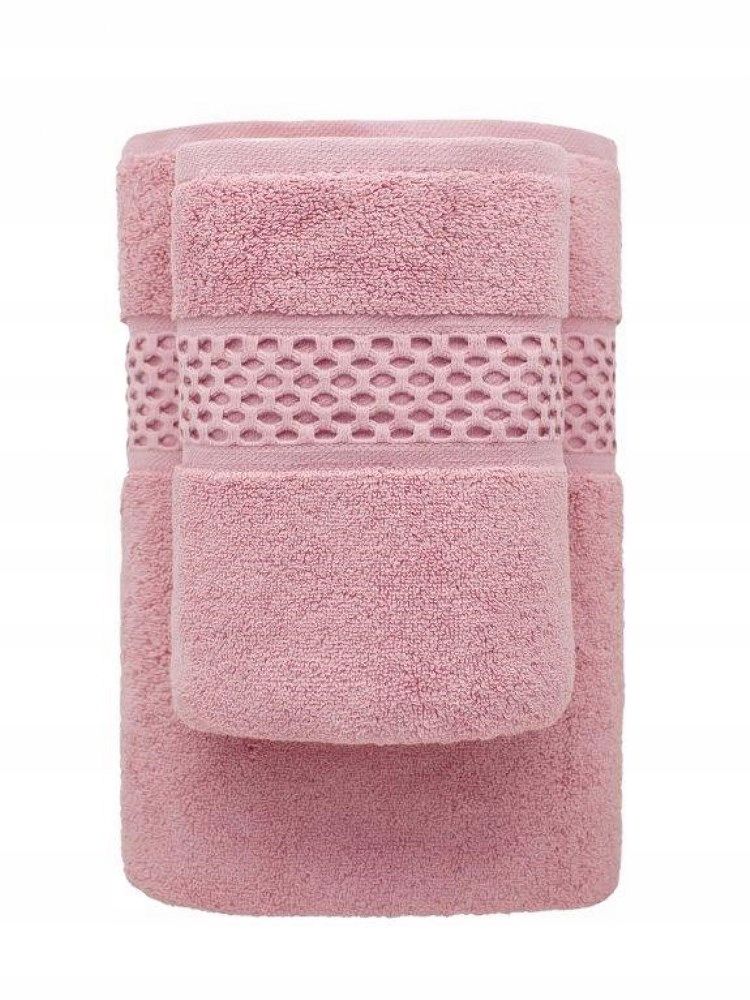 Ręcznik Rete 50x90 różowy frotte 650 g/m2 bawełnia