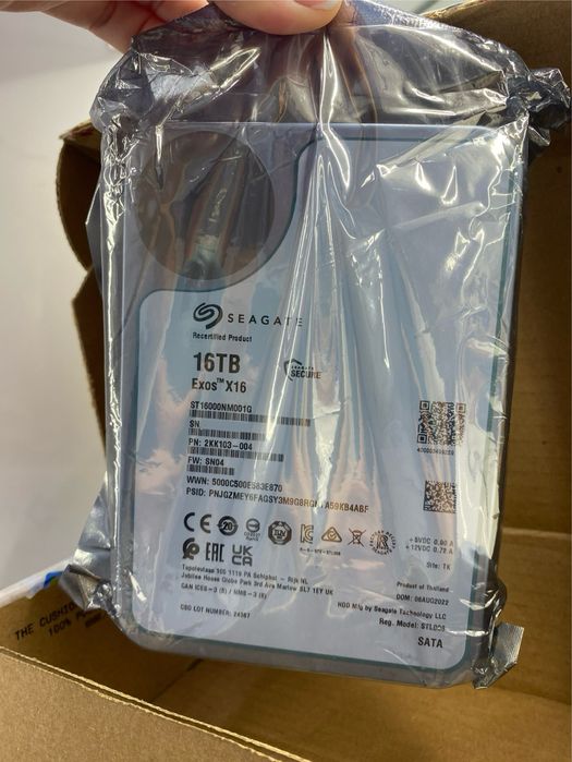 Жорсткий диск Seagate 16 TB Exos X16 жесткий диск жосткий