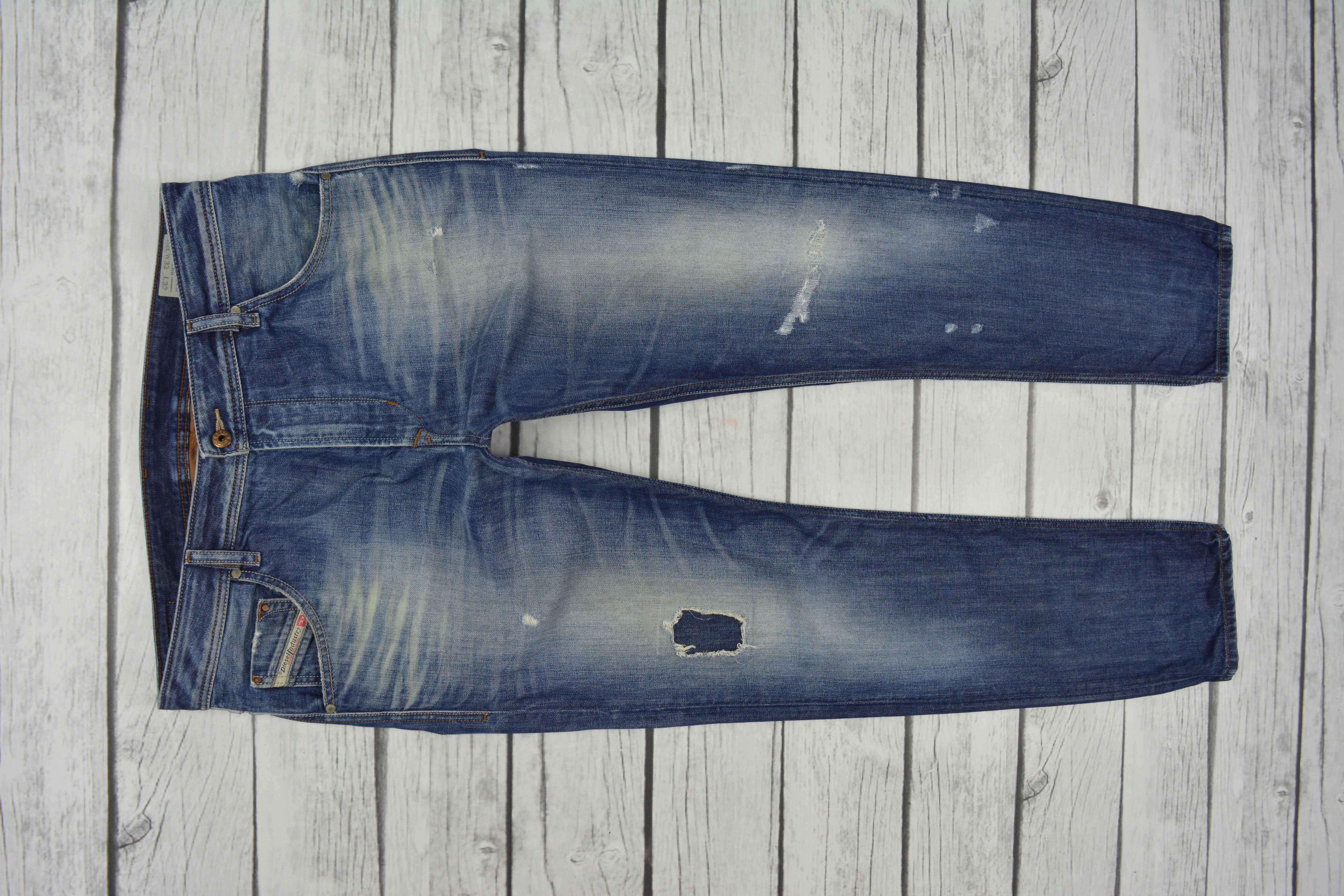 Diesel Krayver Regular Slim-Carrot Męskie Jeansy W33 L32 33/32 pas:94