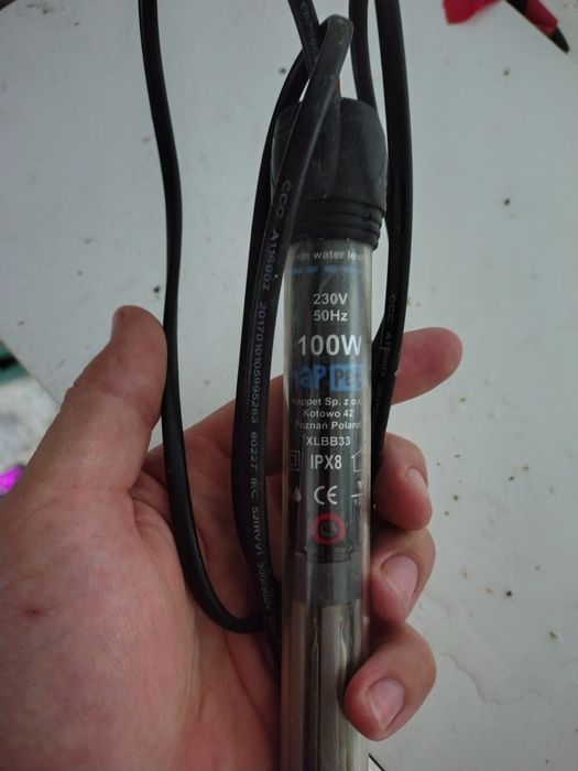 Grzałka 100w do akwarium.