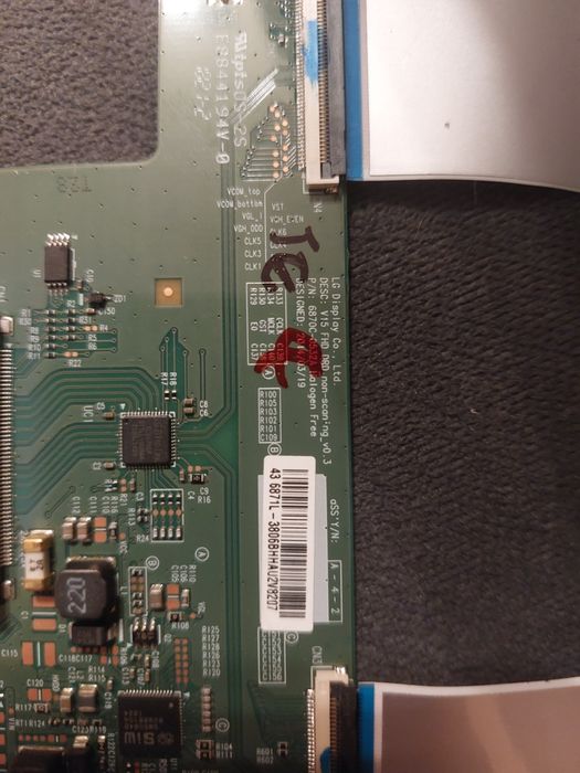T-con  Philips 43PFS5803/12 z kablem LVDS - sprawny z rozbitka
