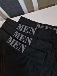 Bokserki spodenki męskie MEN czarne 4 szt. Komplet  nowe