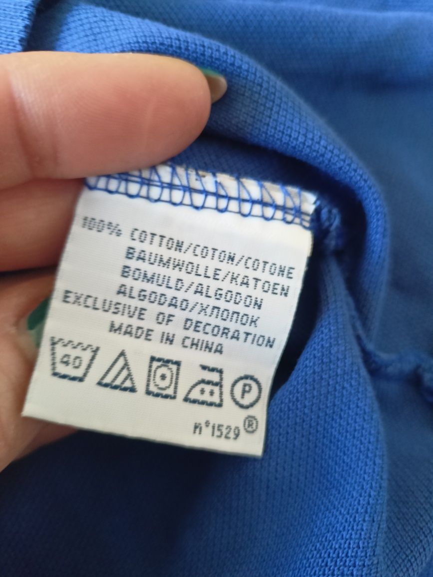 Ralph Lauren t-shirt L koszulka polo niebieska męska