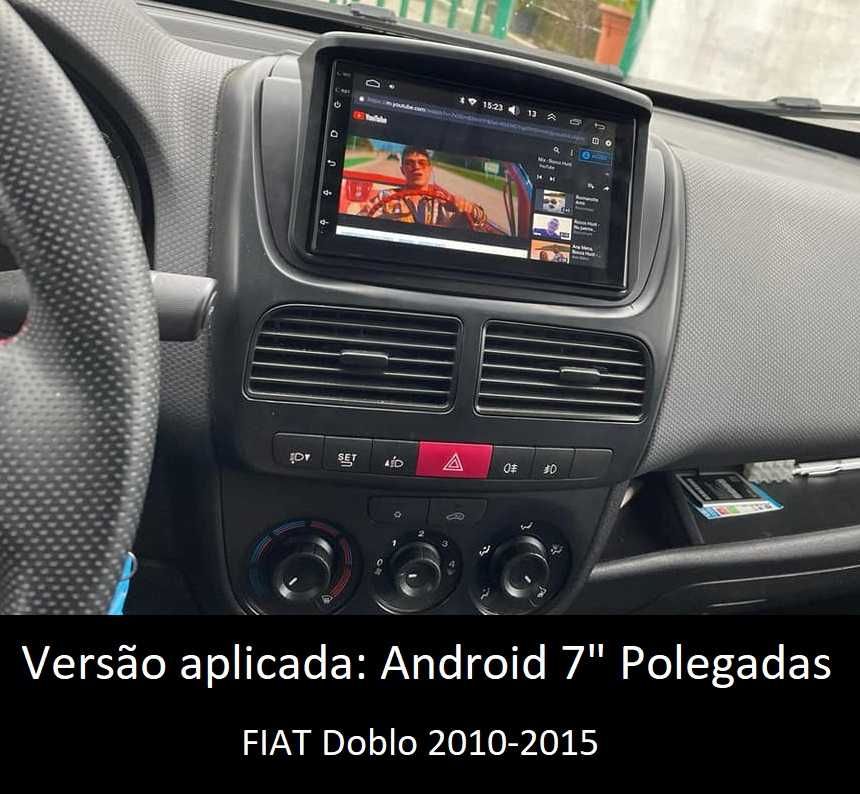 (NOVO) Rádio 2DIN • FIAT Doblo (2010 a 2022) • Android GPS [4+32GB]