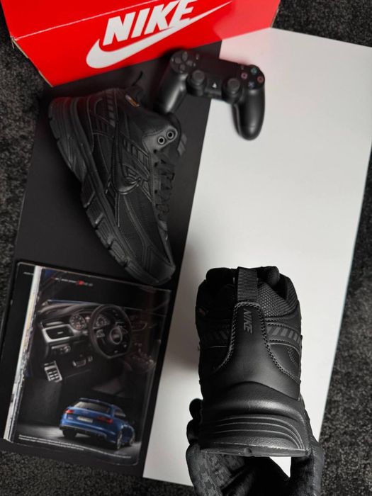 Чоловічі кросівки найк Nike Initiator High Fur All Black [41-46]