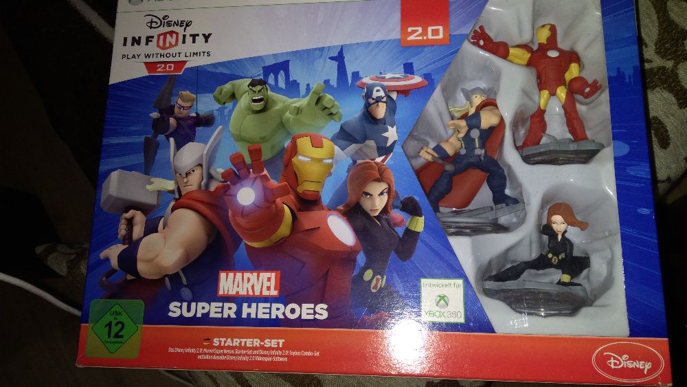 Gra Disney Marvel Super Heroes 2.0 Xbox 360 zestaw gra i figurki!