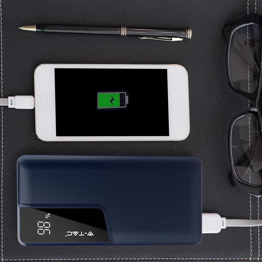 Power Bank / Litowo Polimerowy - 3.7V, 10000mAh niebieski