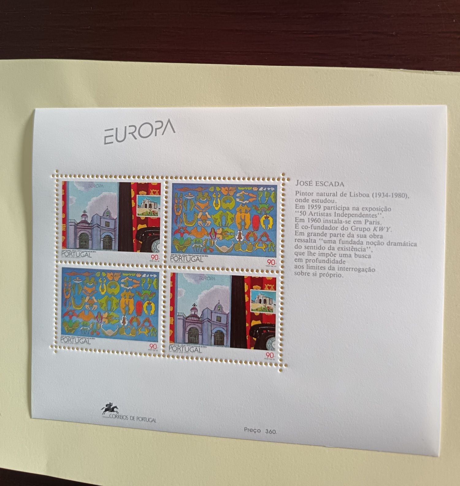 Selos de Portugal - Bloco número 137 MNH sem sinal de charneira
