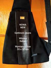 Gattinoni  Designerska włoska torba na jedno ramię, 35 x 30 cm