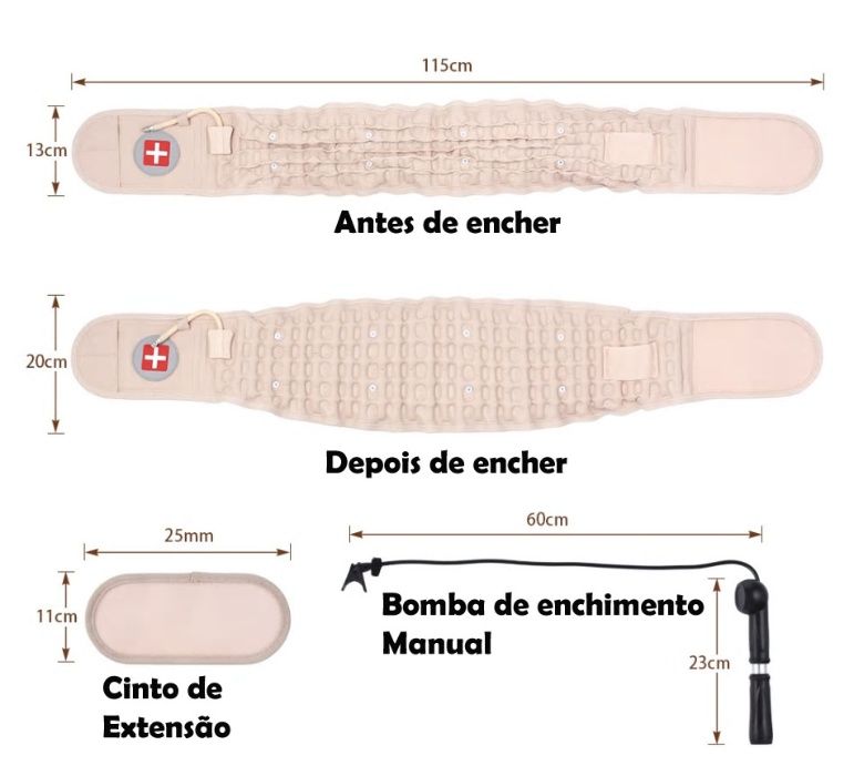 Descompressor de coluna vertebral ou medula espinhal ciatica hernias