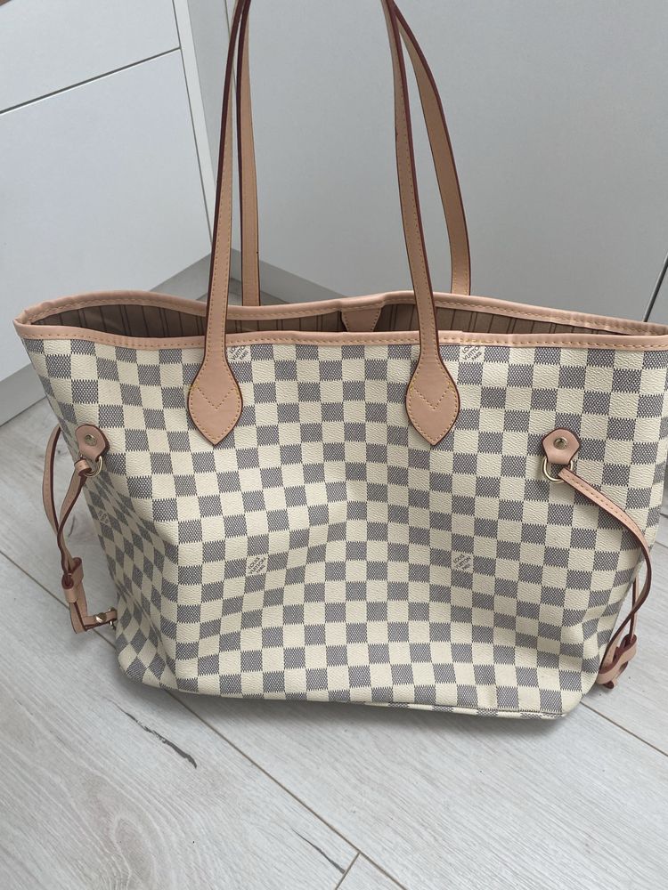 Duża pakowana torba LV neverfull multicolour