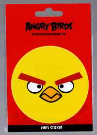 Angry Birds Yellow Bird - naklejka winylowa 9 cm