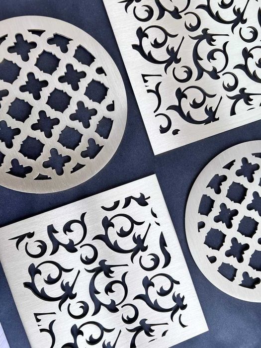 Вентиляционные/декоративные решетки из латуни, стали, алюминия, меди