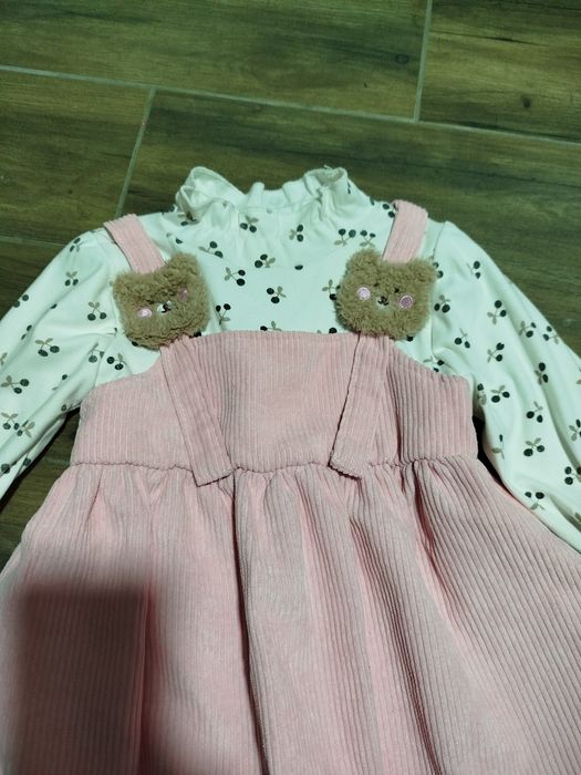 Сукня вельвет з ведмедиками