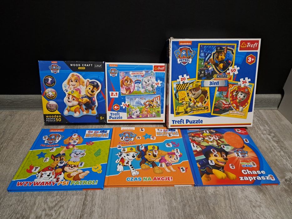 Zestaw Psi Patrol Puzzle I książki