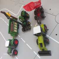 Siku zestaw traktor claas traktor fendt z przyczepa z drewnem Harveste