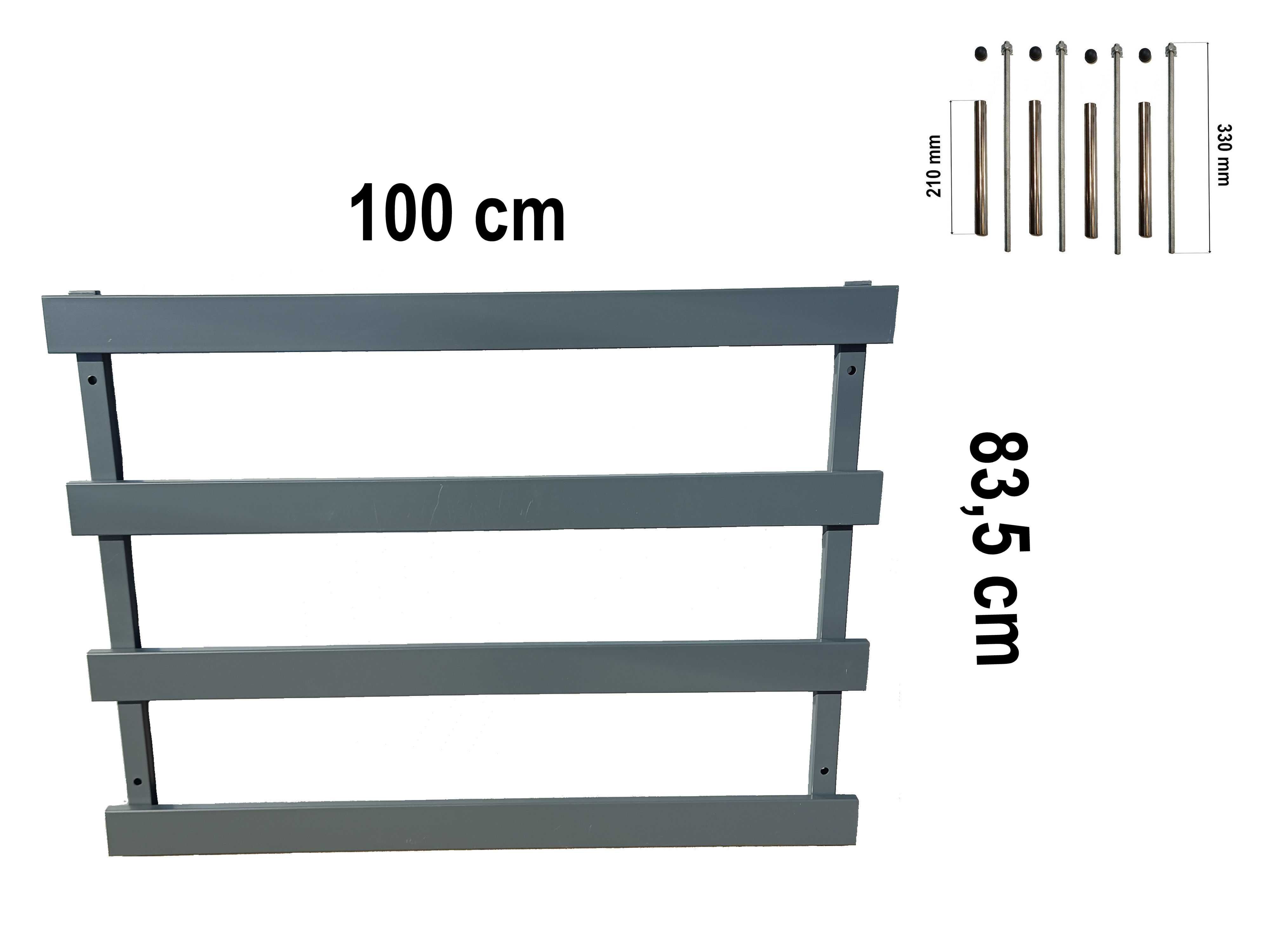 Balkon Balustrada francuska okienna BF19 RAL od 100 cm Cała Polska