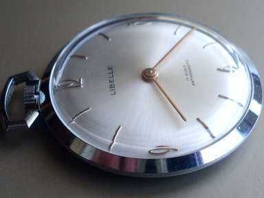 Relógio de bolso Libelle - Suiça - 17 joias. 1960