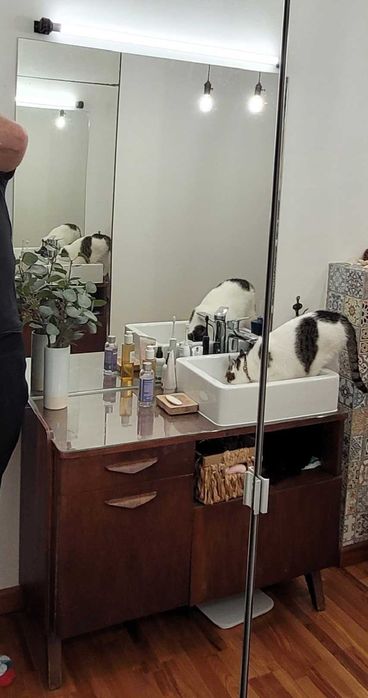 Szafka pod umywalkę PRL + umywalka – vintage, unikat