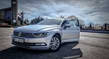 Volkswagen Passat b8 srebrny kombi 2.0 TDI 150km