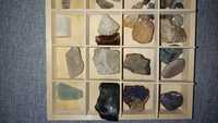 Kolekcja kamieni i minerałów różne