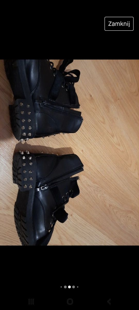 Buty z ćwiekami 38