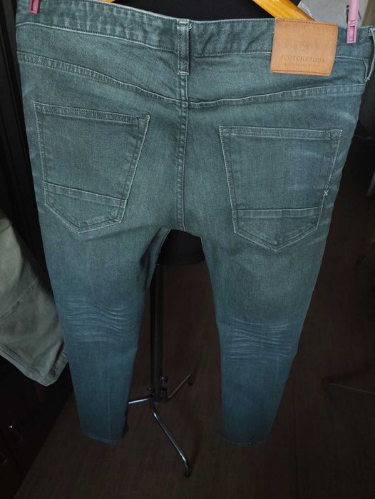 Джинсы Scotch&Soda Skim jeans Дания w32 stretch green grey.