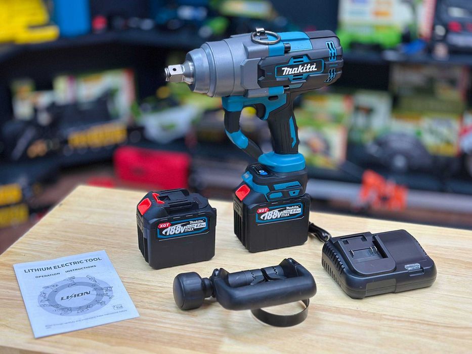 3/4 Гайковерт Makita 3000Nm + 2 Акб 6.0 Ah, Бесщеточный +Зарядка +КЕЙС