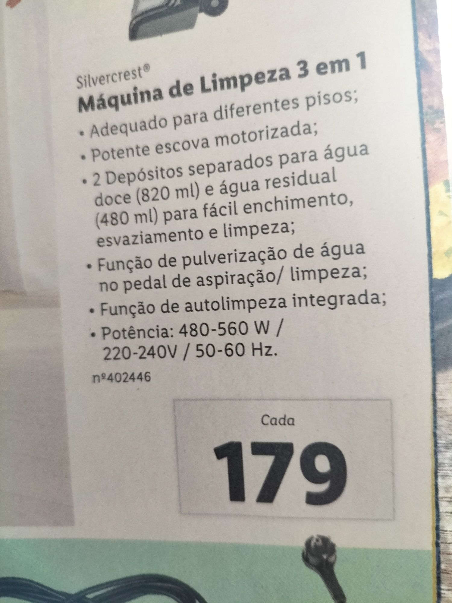 Máquina de limpeza 3 em 1