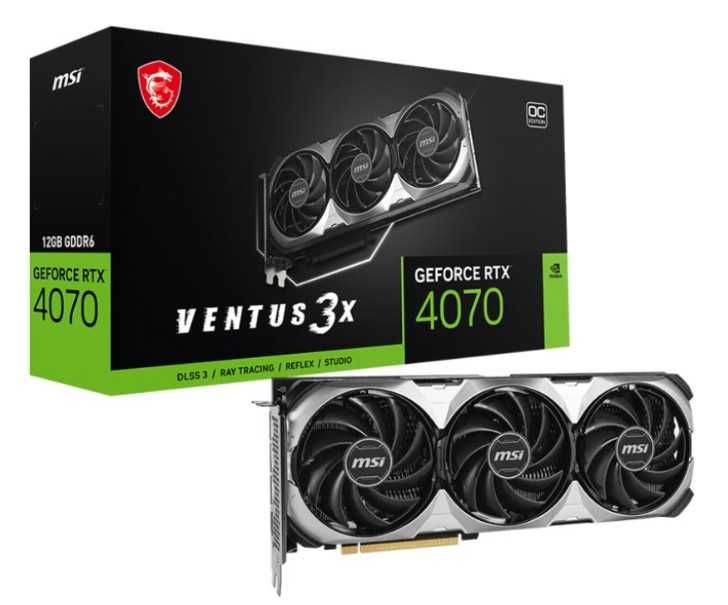 Placa Gráfica MSI GeForce RTX 4070 VENTUS 3X 12GB GDDR6