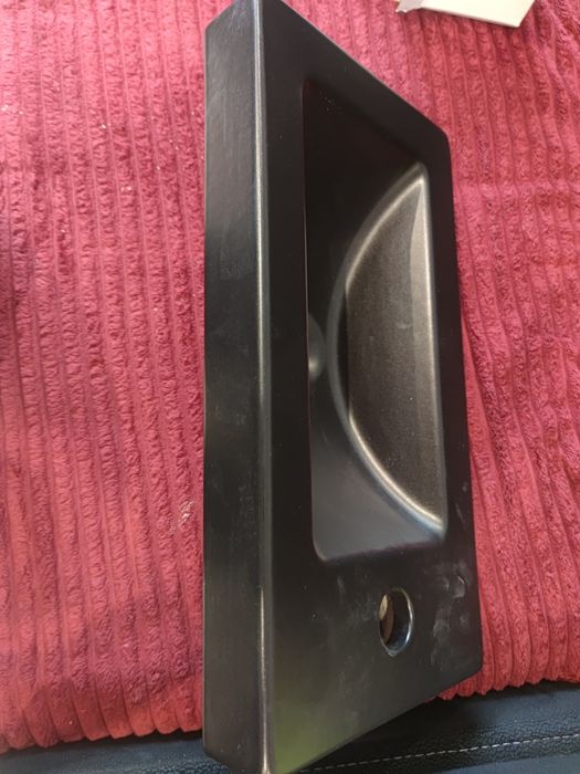 Umywalka ceramiczna meblowa czarna Nira 44cm goodhome